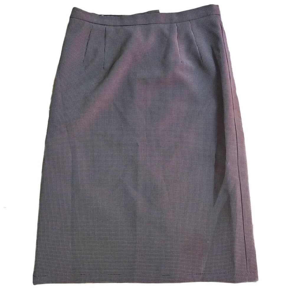 larry levine classics black grid pencil skirt  Size 4